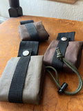 Bush craft forager bags, belt clip bag for finding berry and fruits