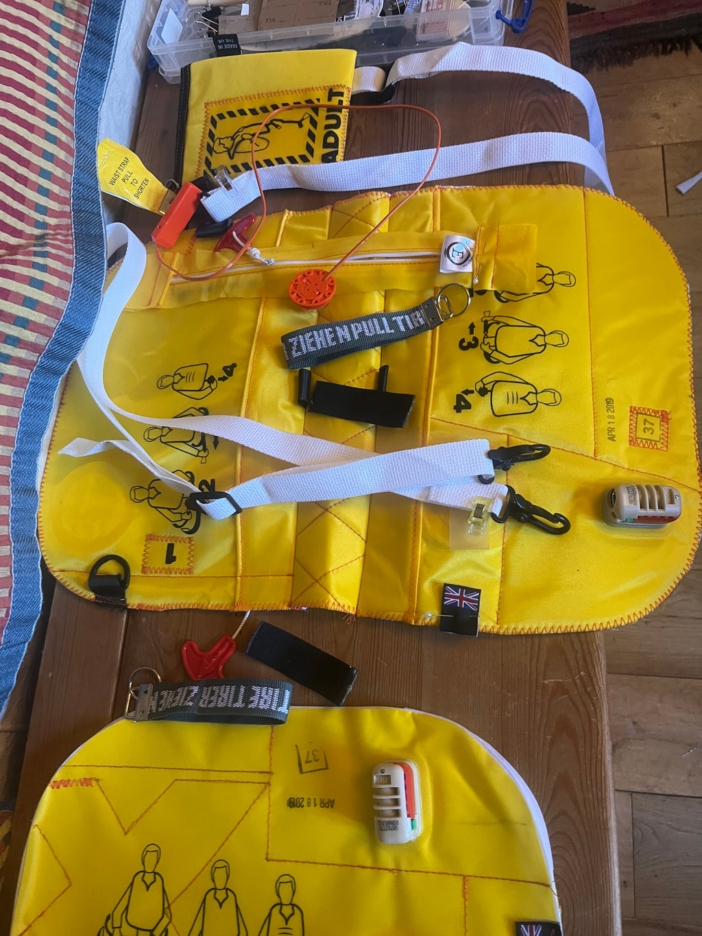 Life jacket bag, ultilites bag, vanity bag and wallet One-off