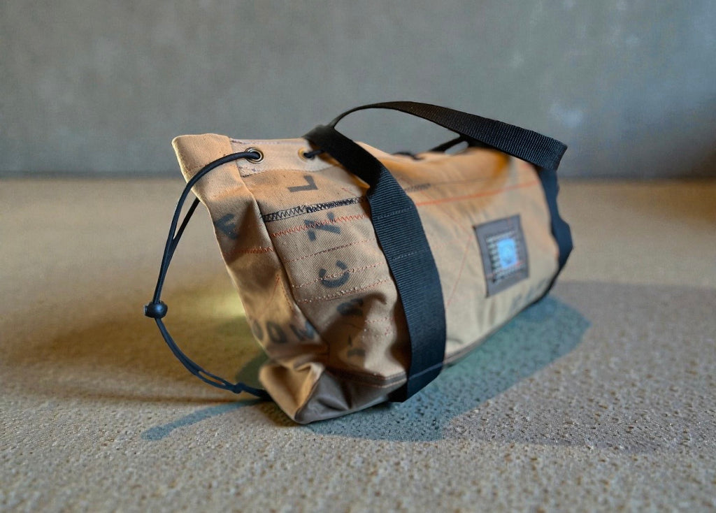 Mens overnight bag, made from Parachute stowage bag, ex RAF