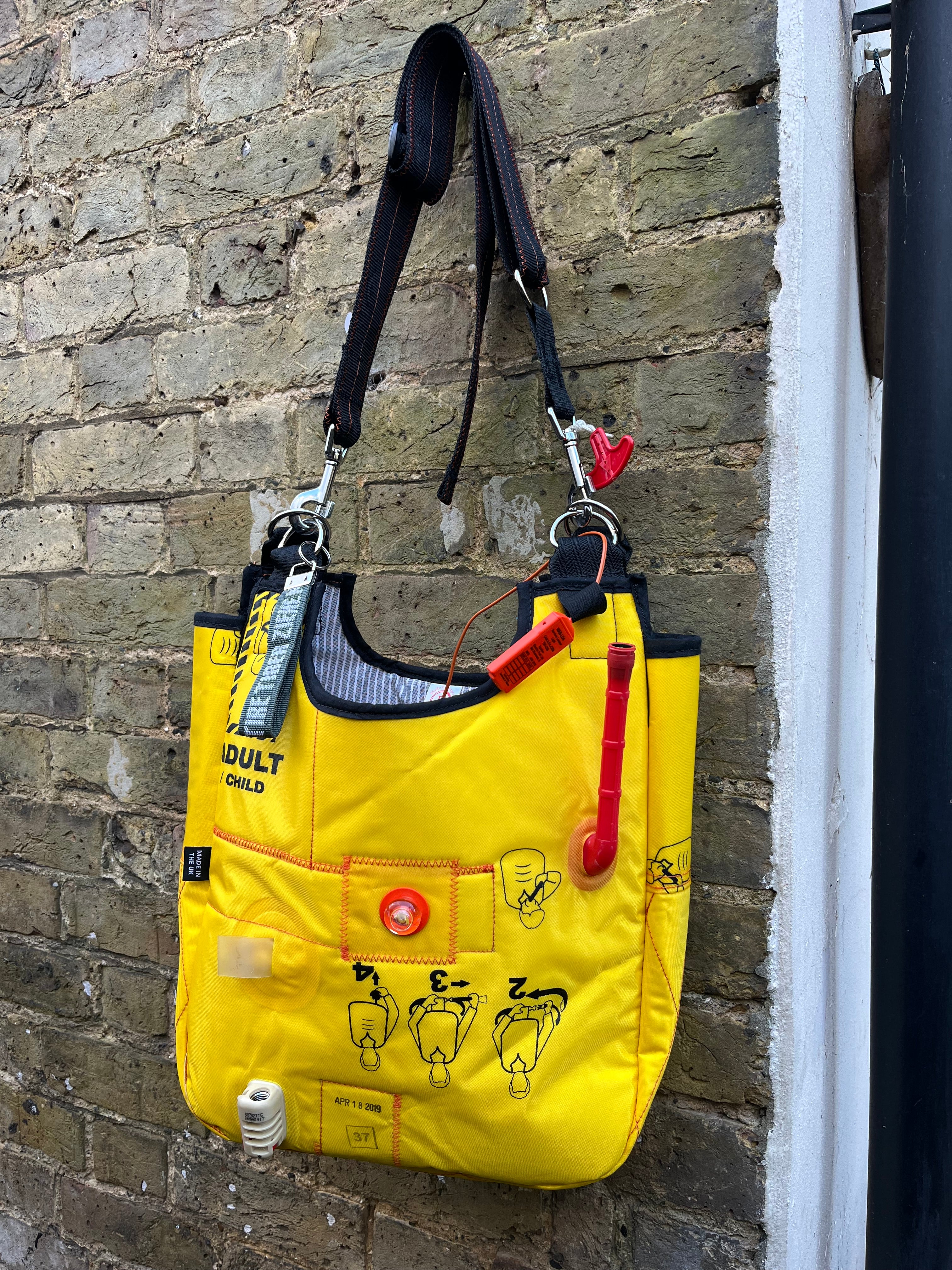 Life jacket bag, ultilites bag, vanity bag and wallet One-off