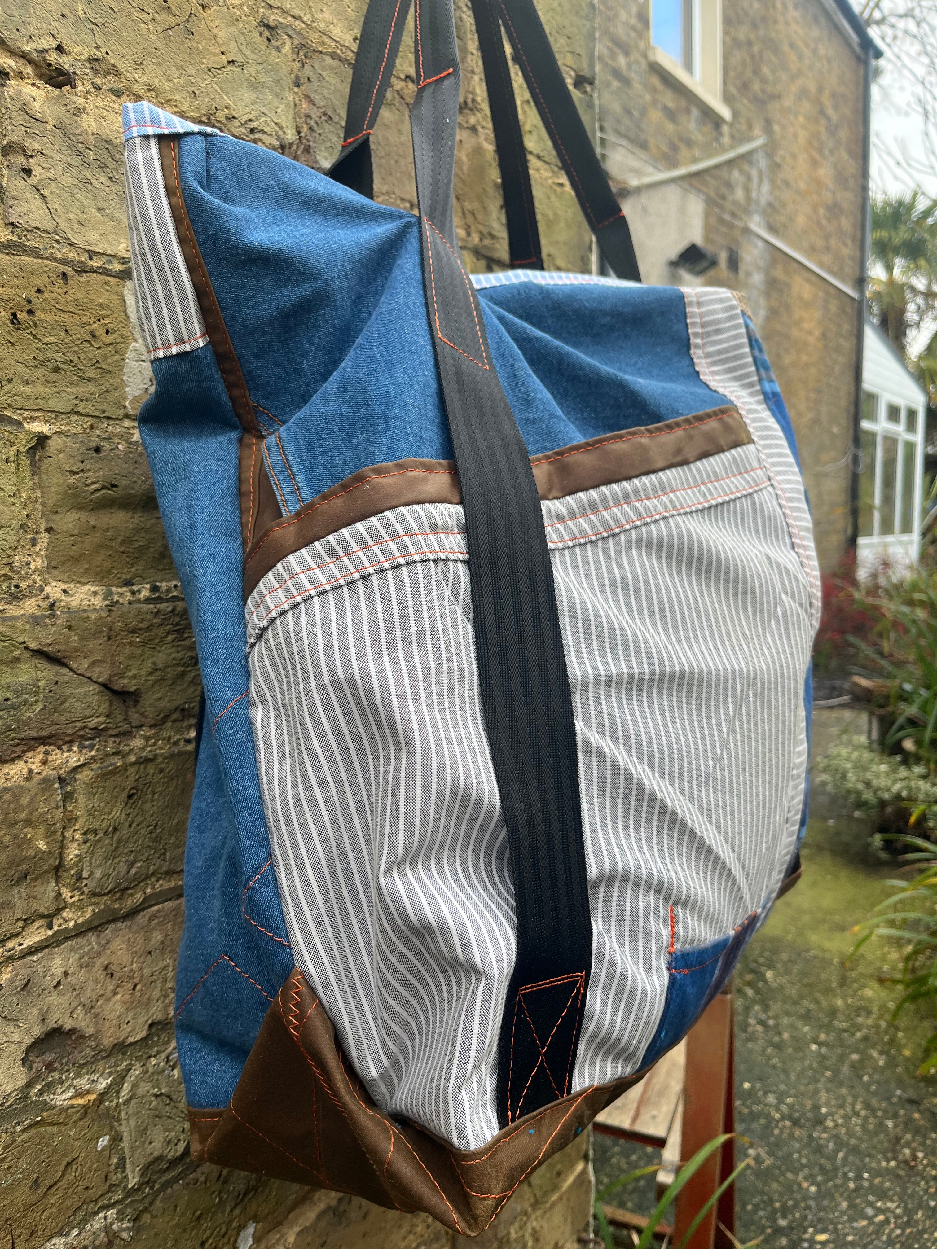Large weekend tote, beach bag, day out bag