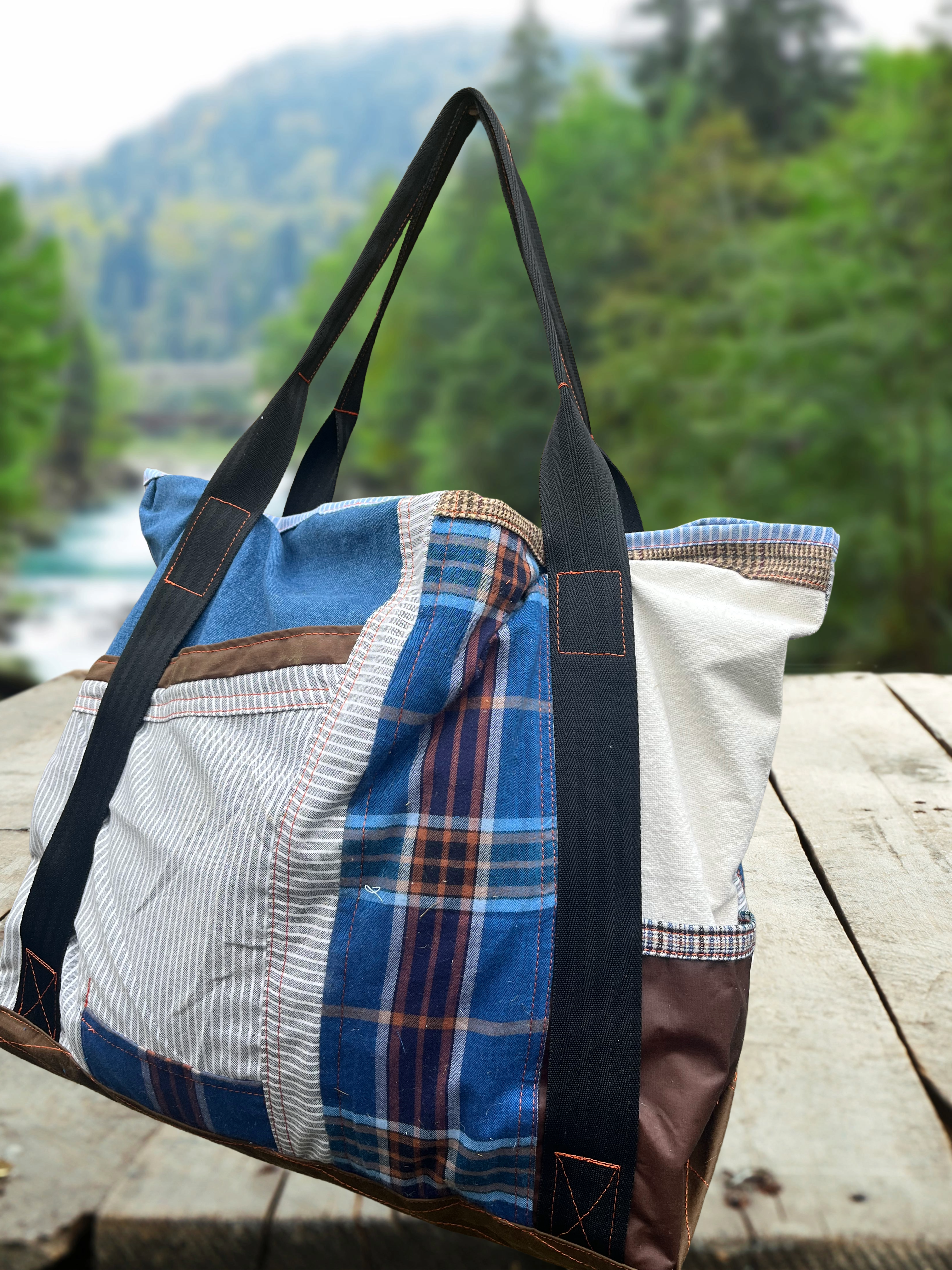 Large weekend tote, beach bag, day out bag