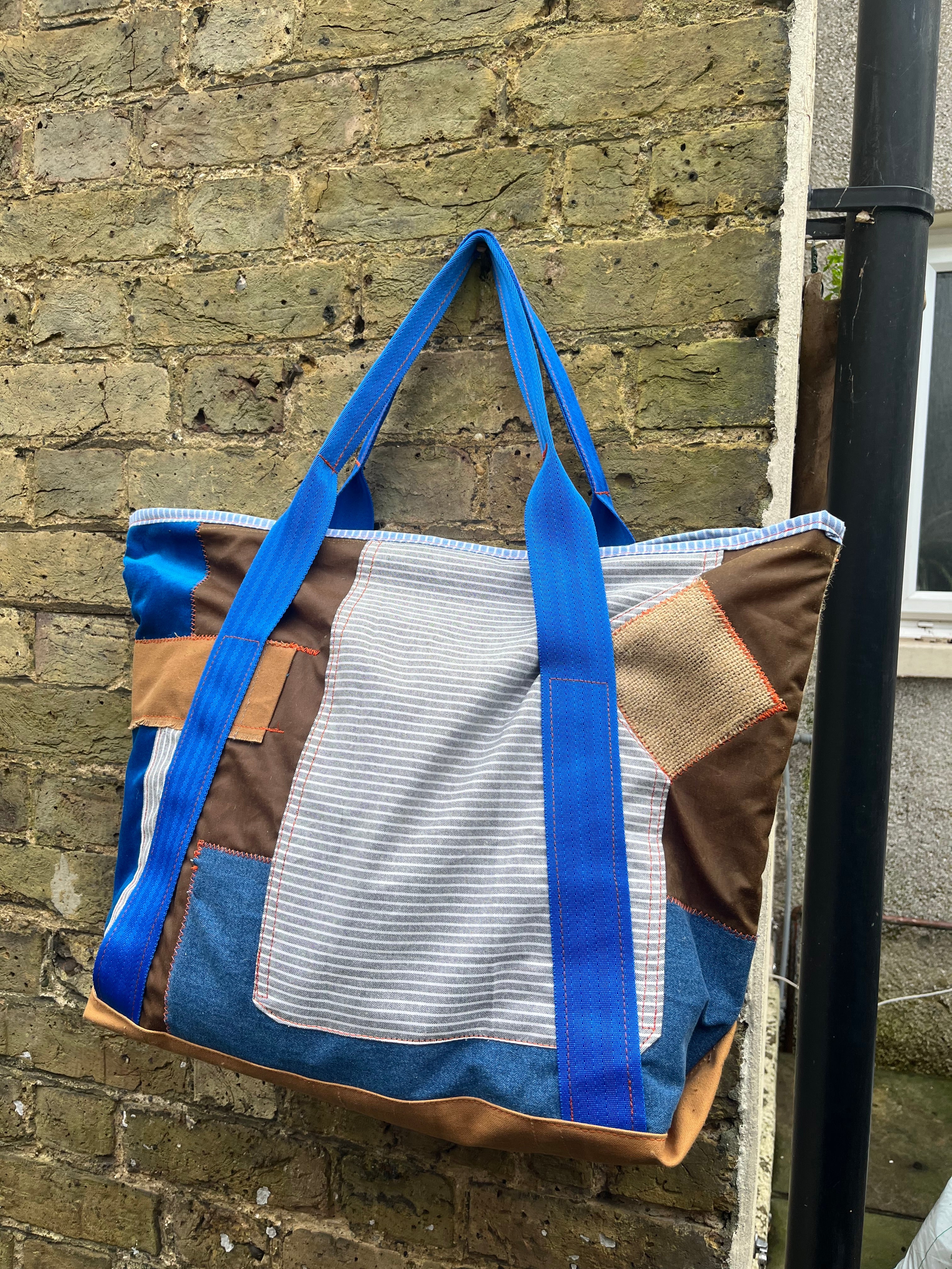 Large weekend tote, beach bag, day out bag