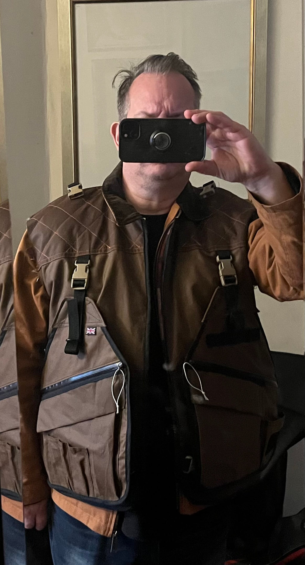 Mens gilet utility jacket and vest