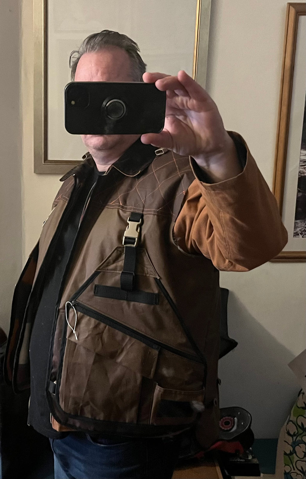 Mens gilet utility jacket and vest